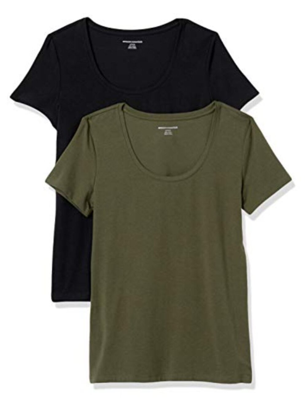 Womens Cotton Modal Scoop Neck Short Sleeve T-Shirt Classic Fit